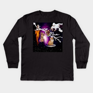 Cats In Space Kids Long Sleeve T-Shirt